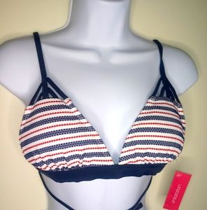 Xhilaration red white and blue striped bak…